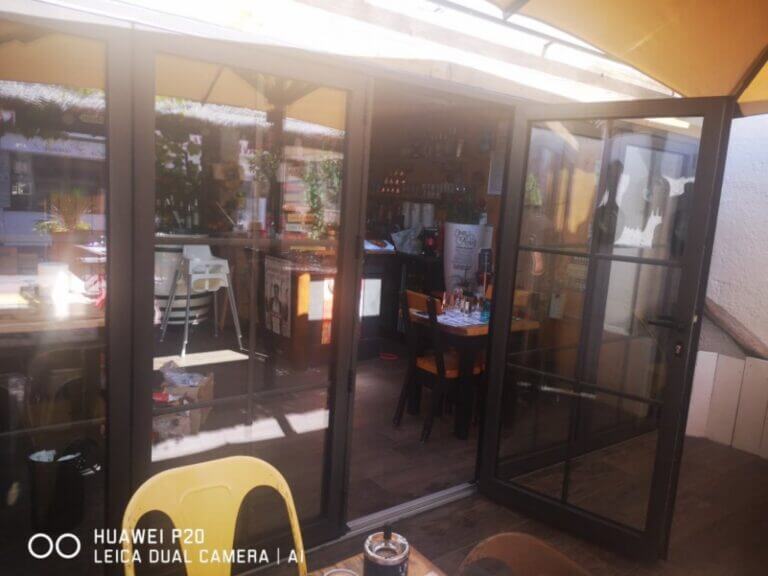 Baie vitrée accordéon en Aluminium