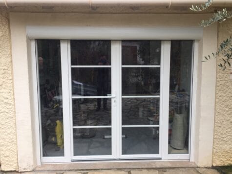 Baie vitrée pour salle de sport