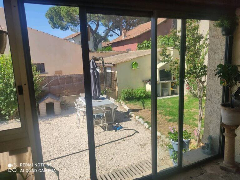 baie vitrée coulissante en Aluminium