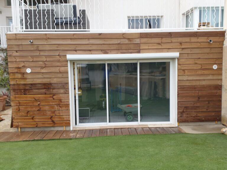 Fermeture d'une Extensions avec une baie vitrée