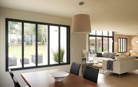 baie vitrée de type verrière