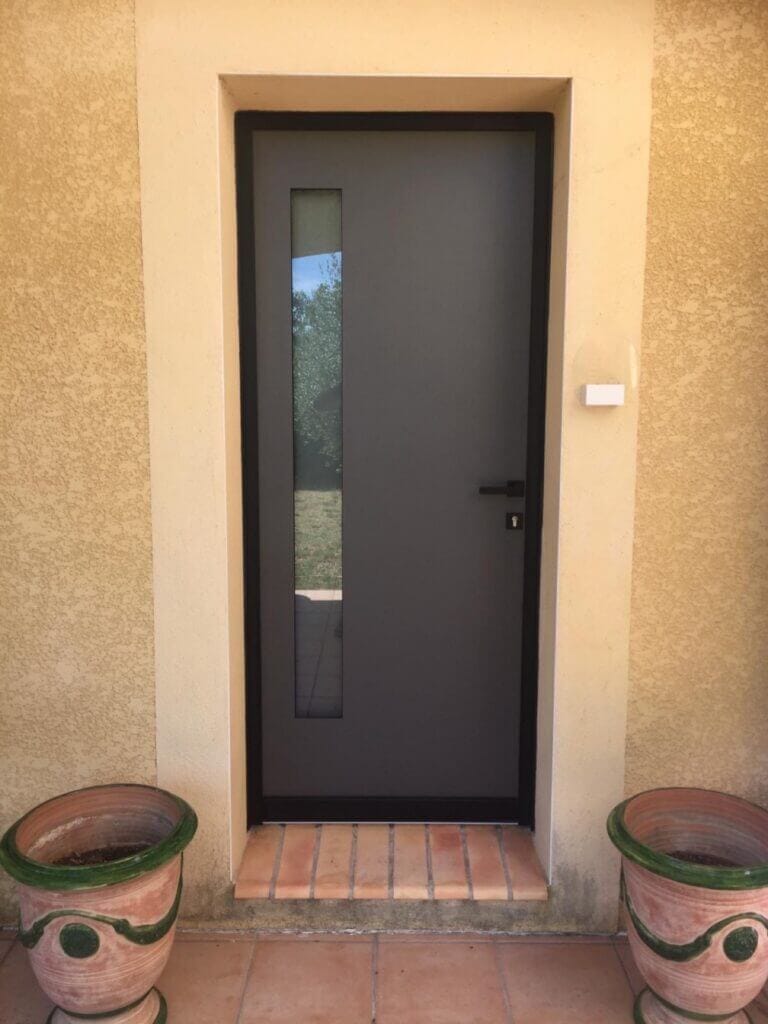 Porte d’entrée Monobloc Alu modèle LUMA