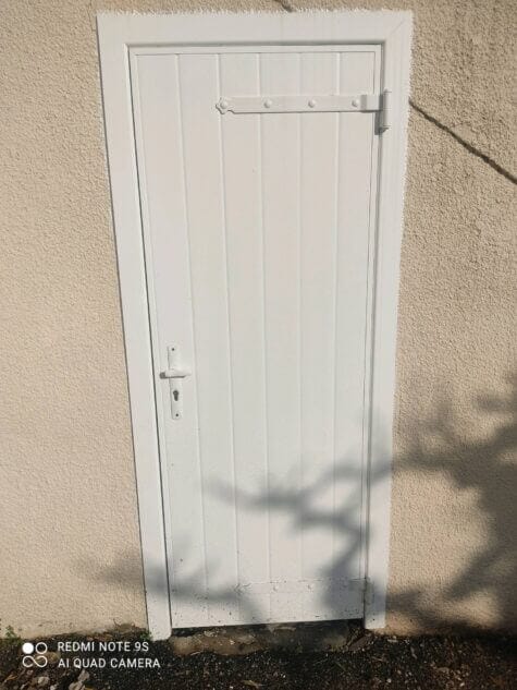 volet battant Aluminium Blanc avec serrure