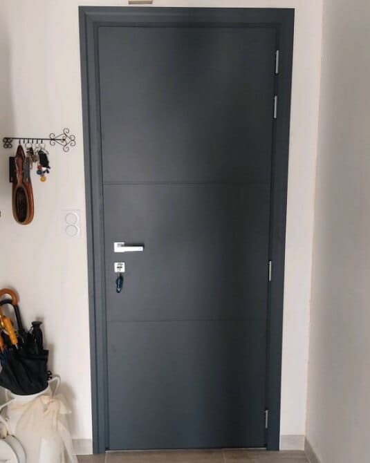 Porte d'entrée ALU pleine