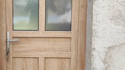 Porte d'entrée bois