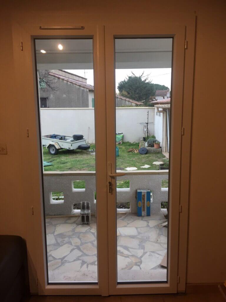 Portes-fenêtres pvc blanche