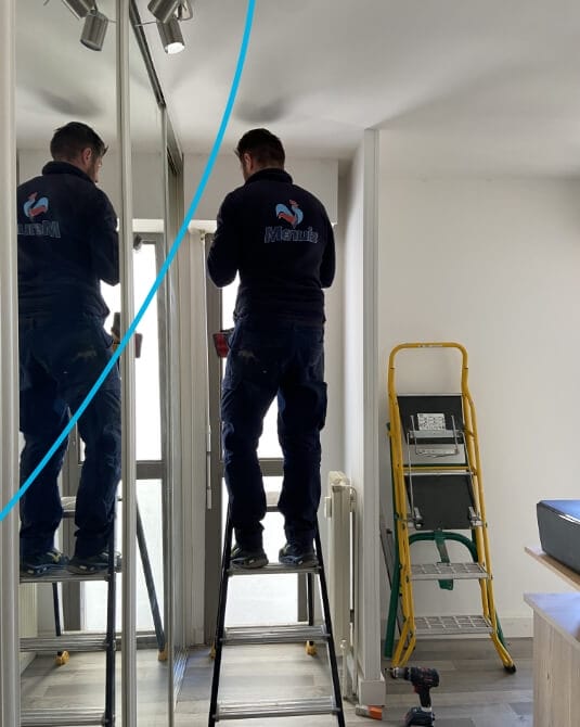 Pose Menuiz porte d'entrée