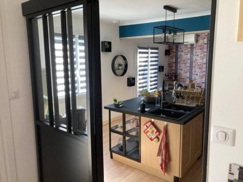 baie-vitrée style verrière