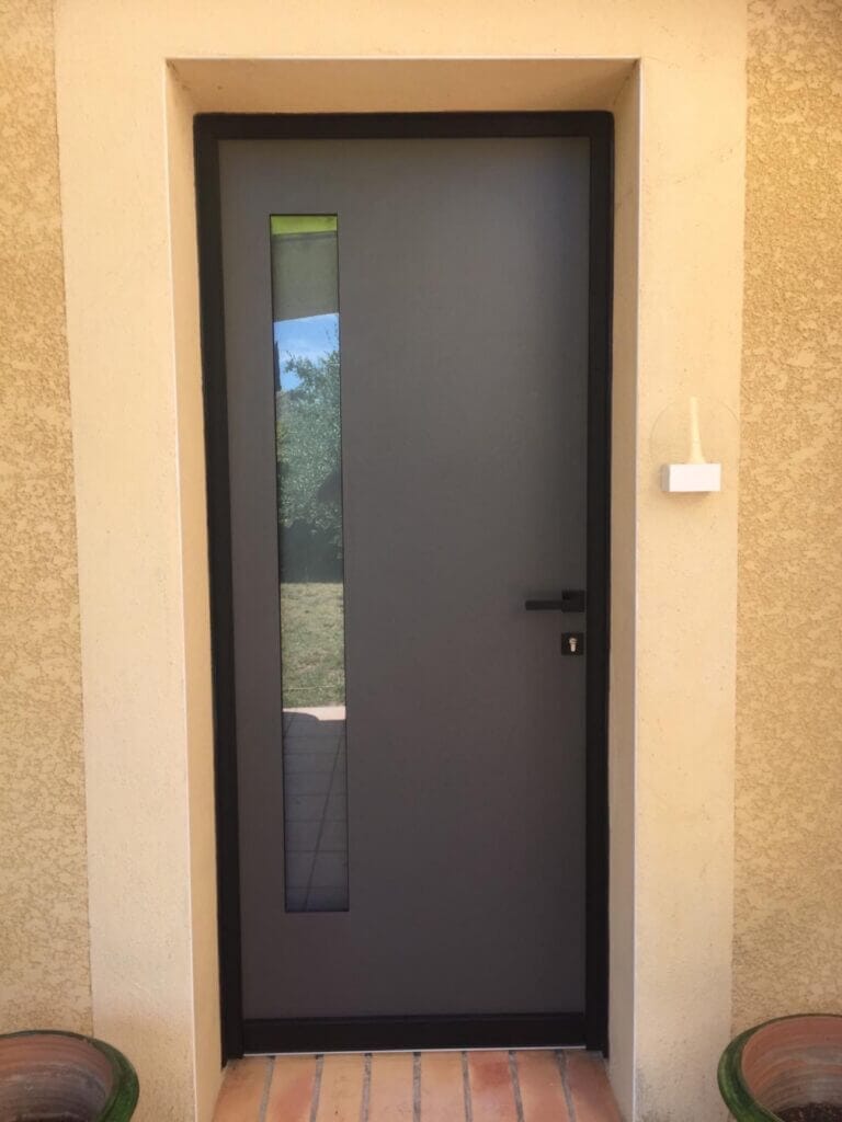 Porte d’entrée Monobloc Alu modèle LUMA